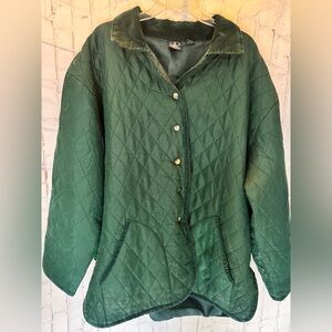 Women’s Green Quilted Jacket
